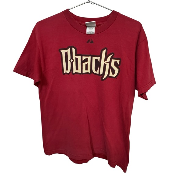 Majestic Other - Y2K Retro MLB Arizona Diamondbacks Byrnes #22 Men's XL Red D-backs T-Shirt